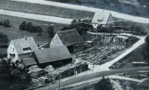 Sägewerk im vorigen Jahrhundert